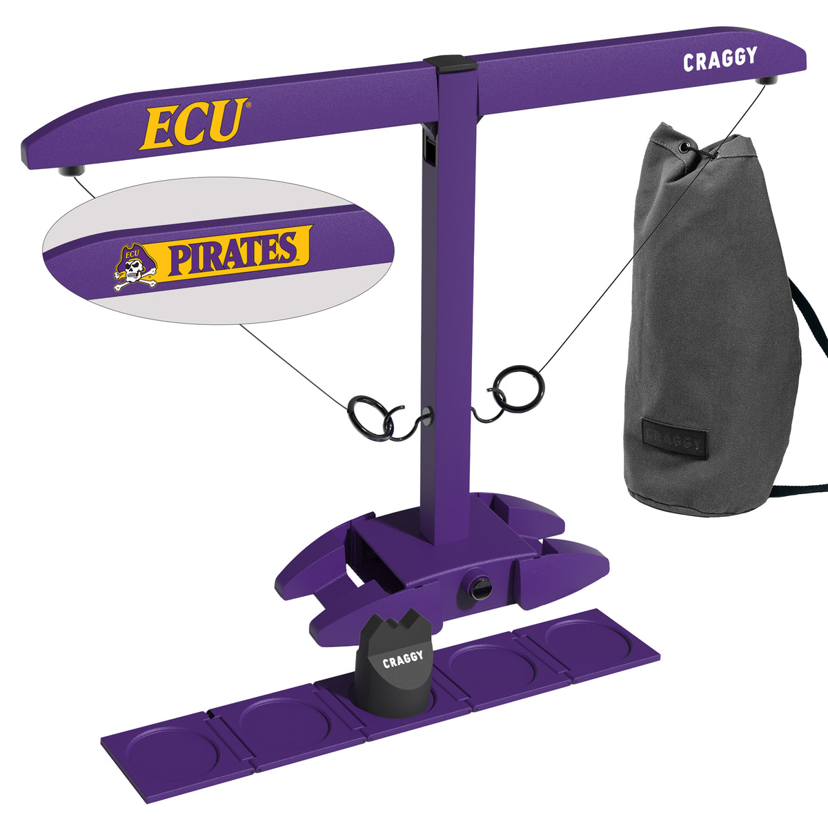 HOOKS! XPLR – ECU Pirates – Tailgate Ring Toss Game