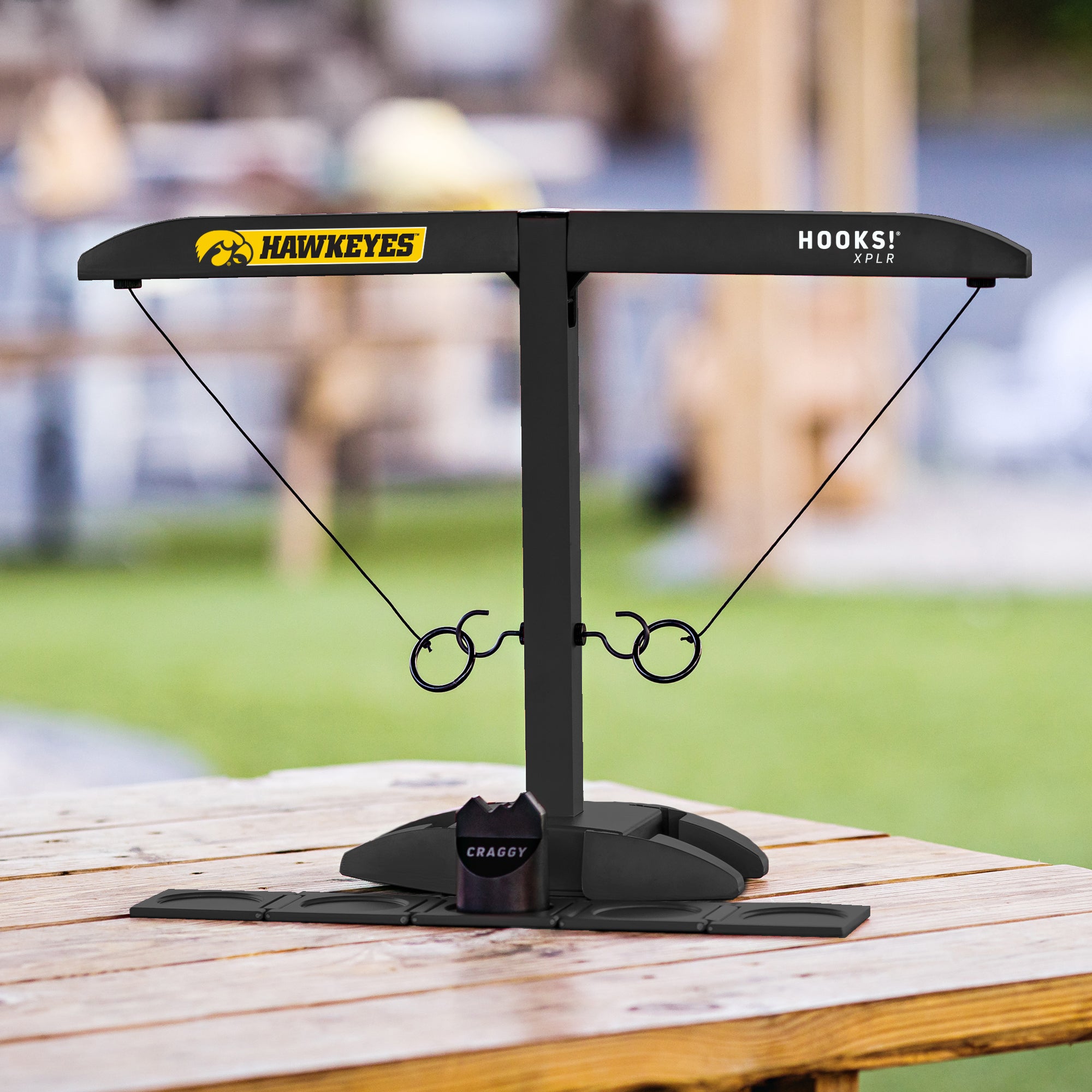 HOOKS! XPLR – IOWA Hawkeyes – Tailgate Ring Toss Game