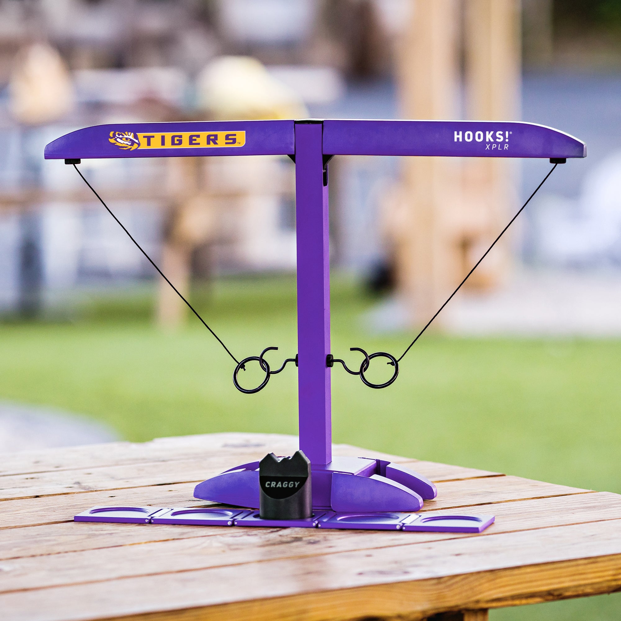 HOOKS! XPLR – LSU Tigers – Tailgate Ring Toss Game