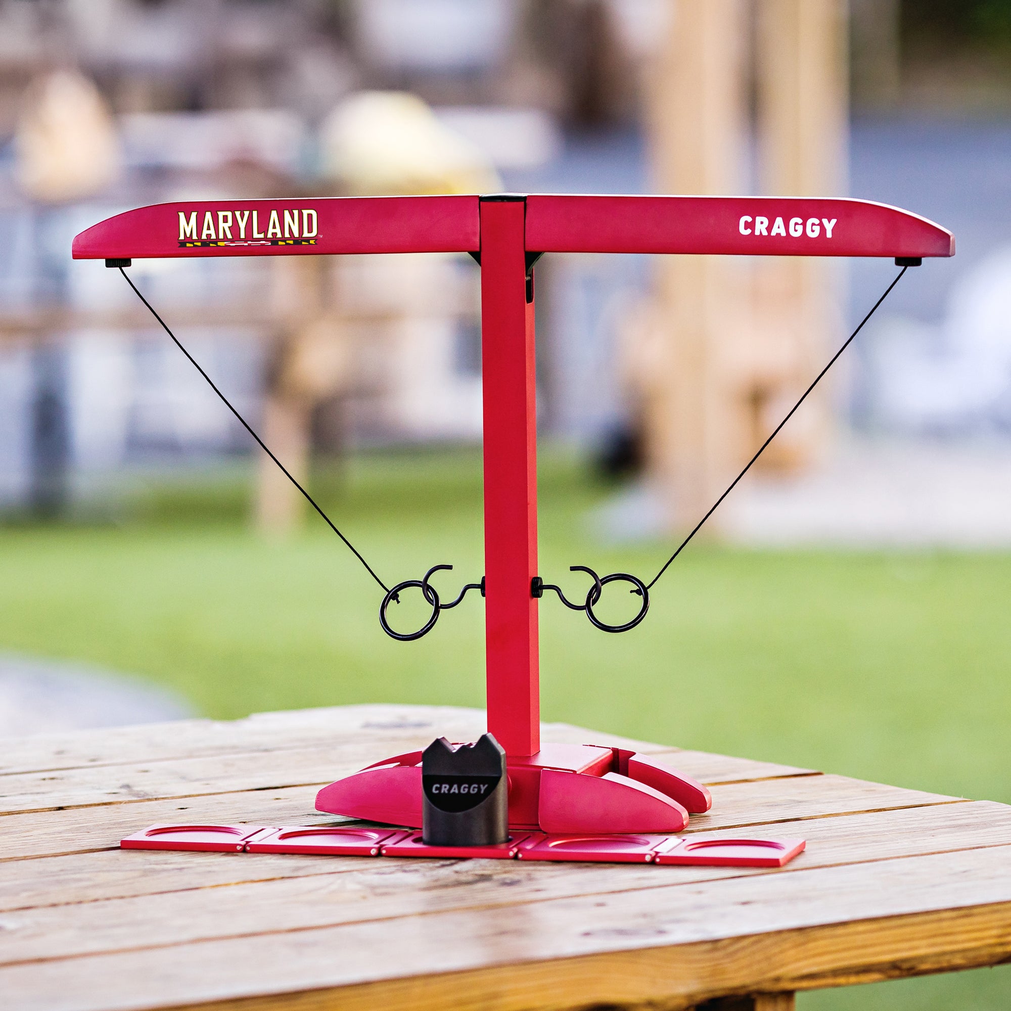 HOOKS! XPLR – Maryland Terrapins – Tailgate Ring Toss Game