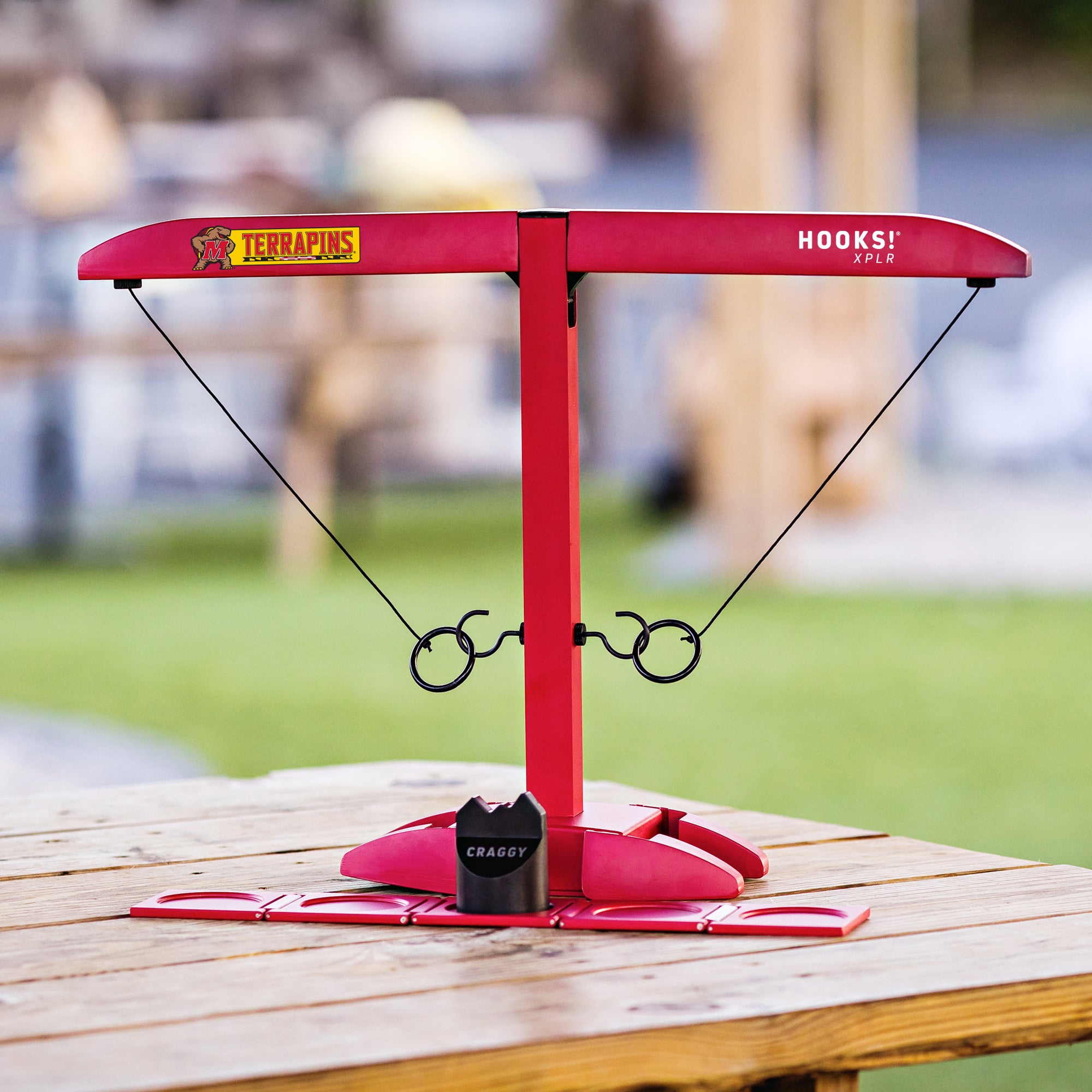 HOOKS! XPLR – Maryland Terrapins – Tailgate Ring Toss Game
