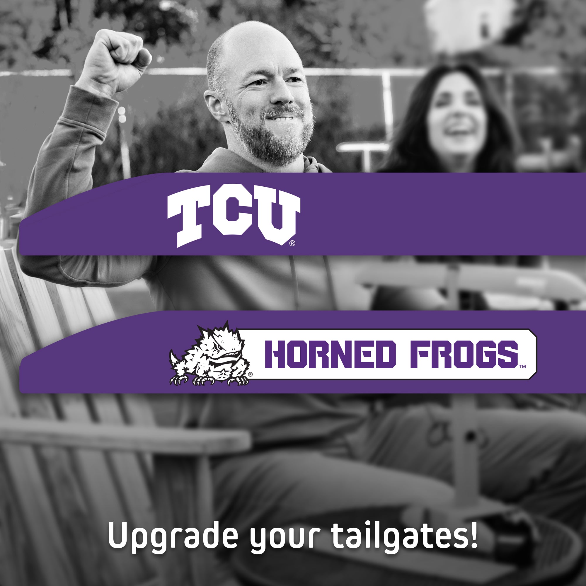 HOOKS! XPLR – TCU Horned Frogs – Tailgate Ring Toss Game