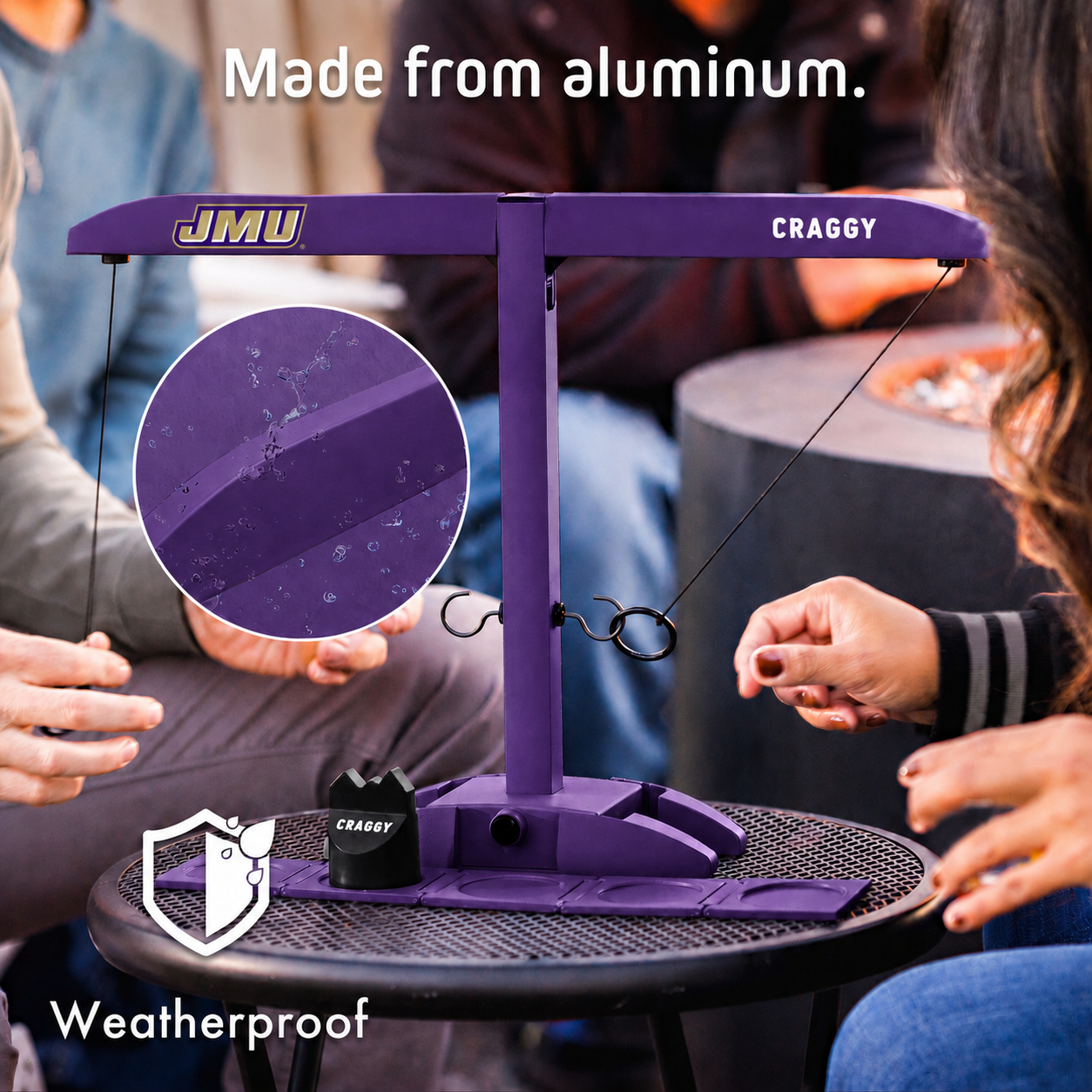 HOOKS! XPLR – JMU Dukes – Tailgate Ring Toss Game