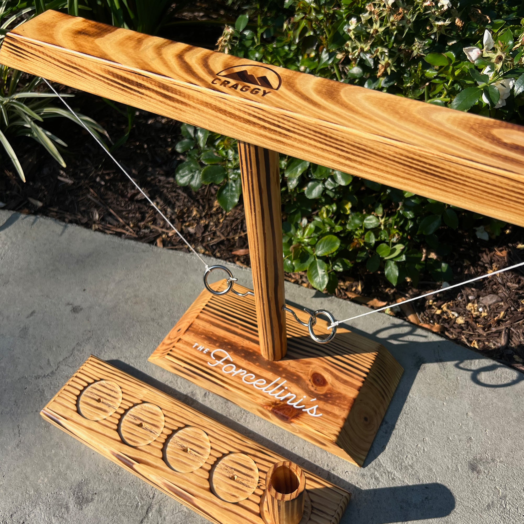 Personalized HOOKS! Ring Toss - Original Wooden Design