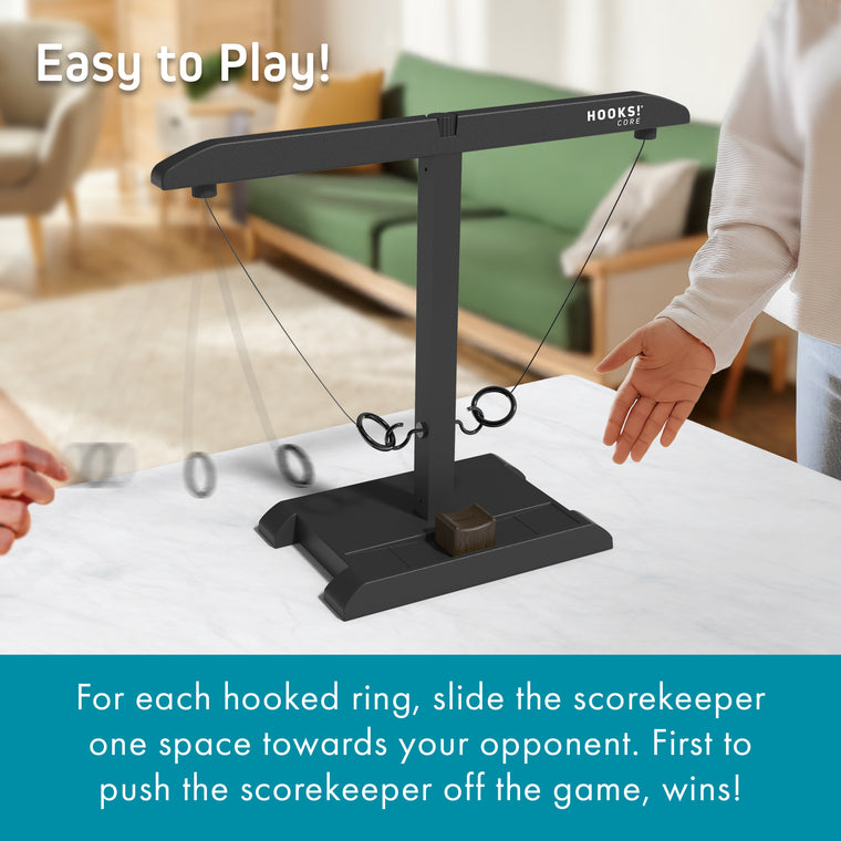 HOOKS! CORE - Ring Toss Game With Built-In Scoring