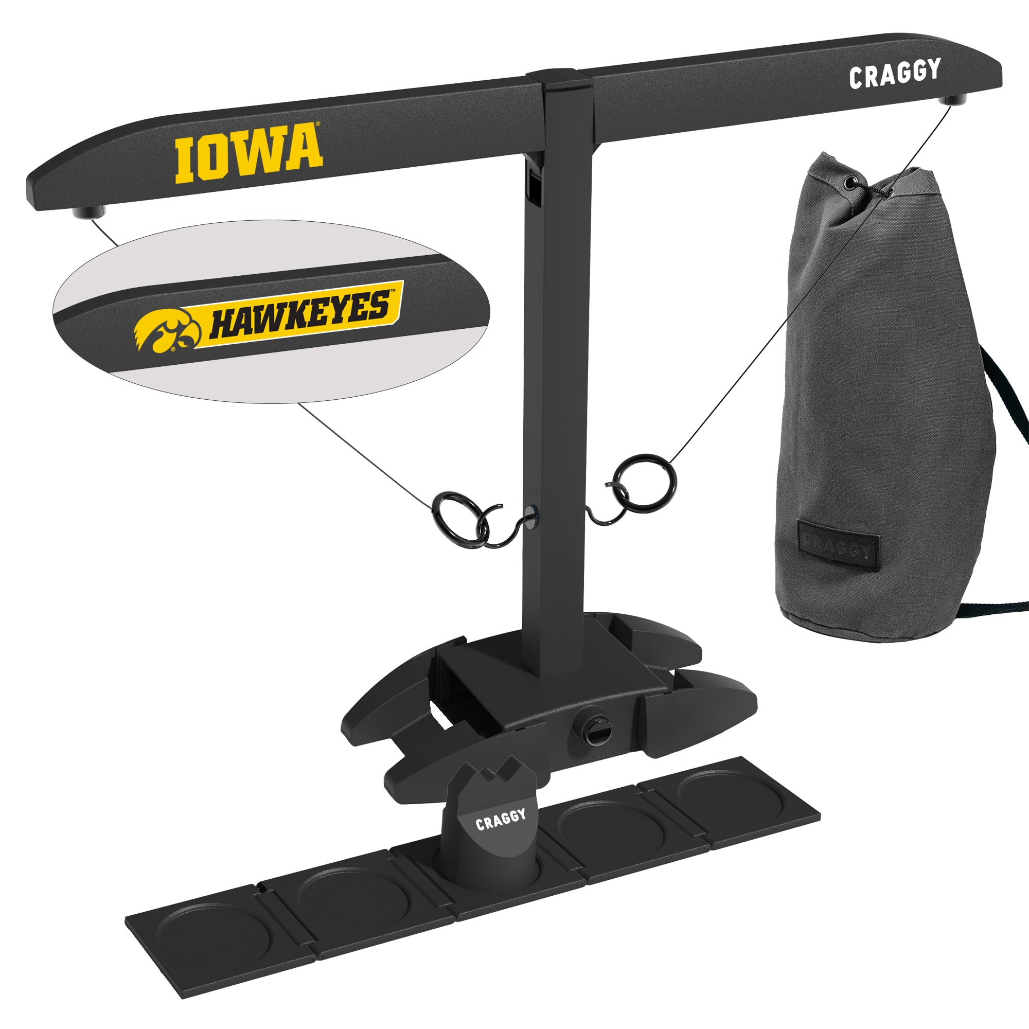 HOOKS! XPLR – IOWA Hawkeyes – Tailgate Ring Toss Game