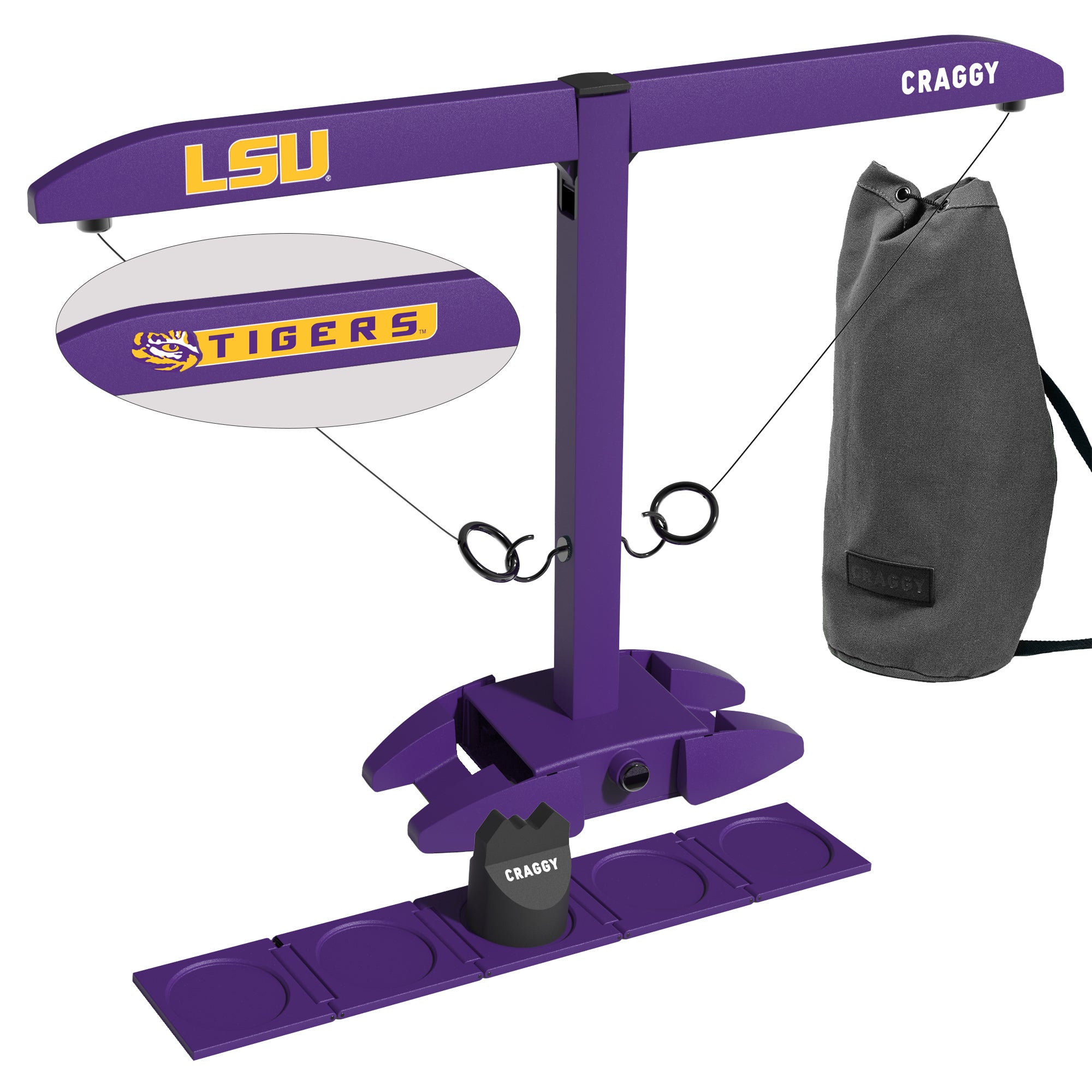 HOOKS! XPLR – LSU Tigers – Tailgate Ring Toss Game