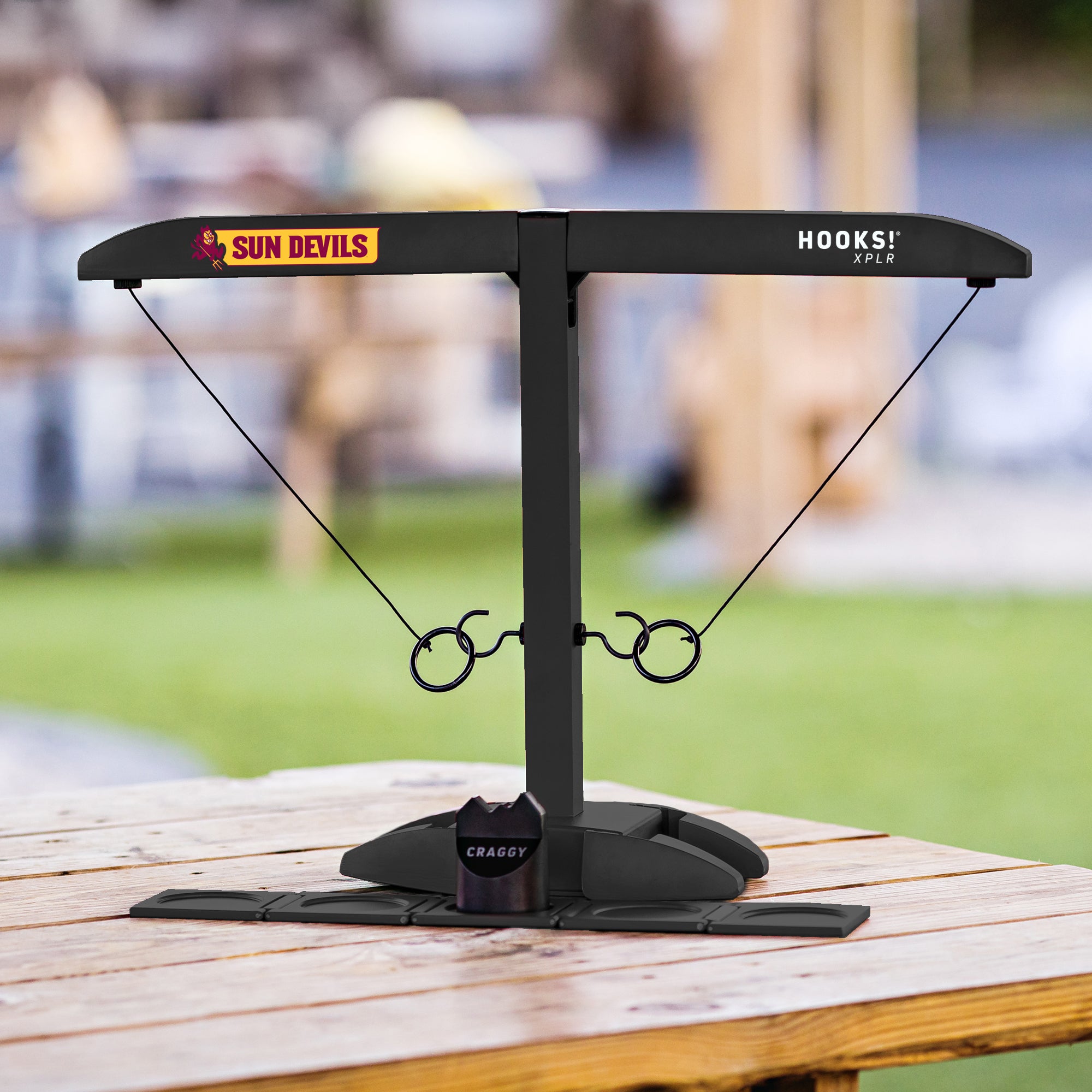 HOOKS! XPLR – ASU Sun Devils – Tailgate Ring Toss Game