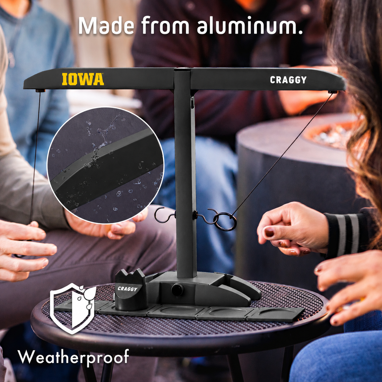 HOOKS! XPLR – IOWA Hawkeyes – Tailgate Ring Toss Game
