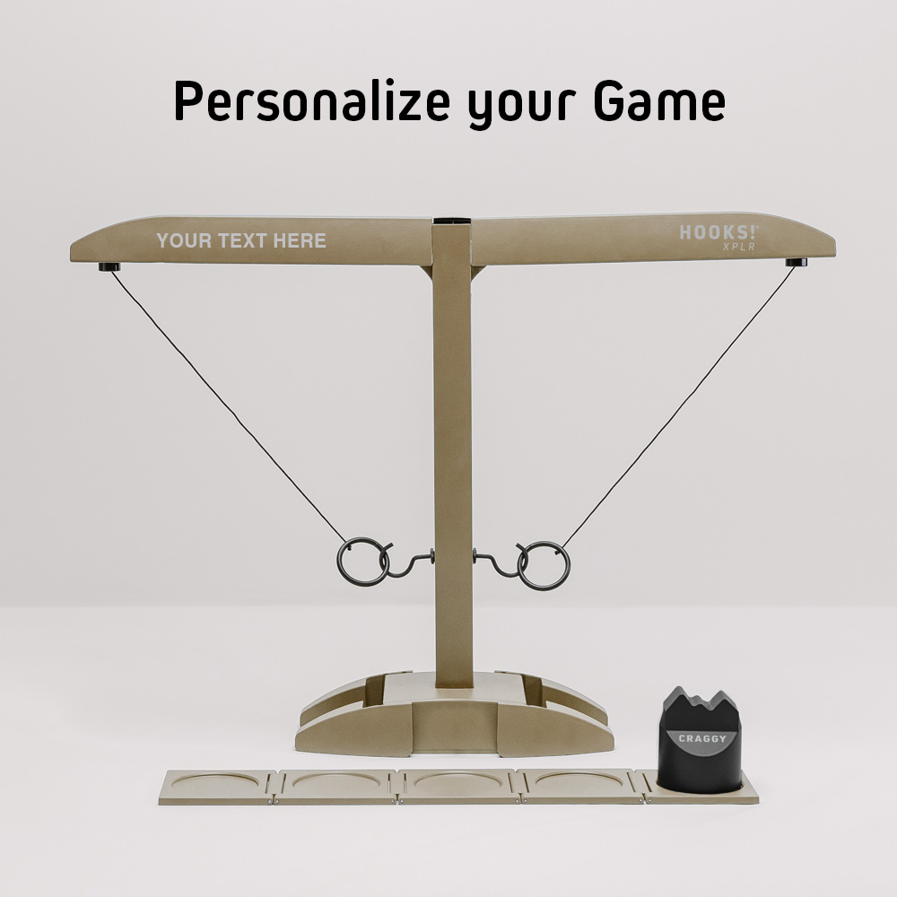 Personalized HOOKS! XPLR - Portable Metal Ring Toss Game